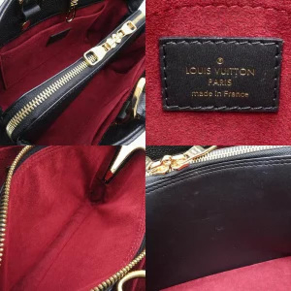 Louis Vuitton Montaigne Black Monogram Empreinte Beige Bag Noir - Picture 7 of 9